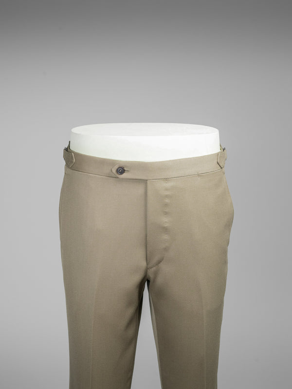 Rota Winter Dark beige pair of regular fit cavalry twill wool trousers