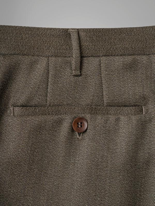 Rota Winter Dark fawn pair of regular fit wool trousers Shopping Online