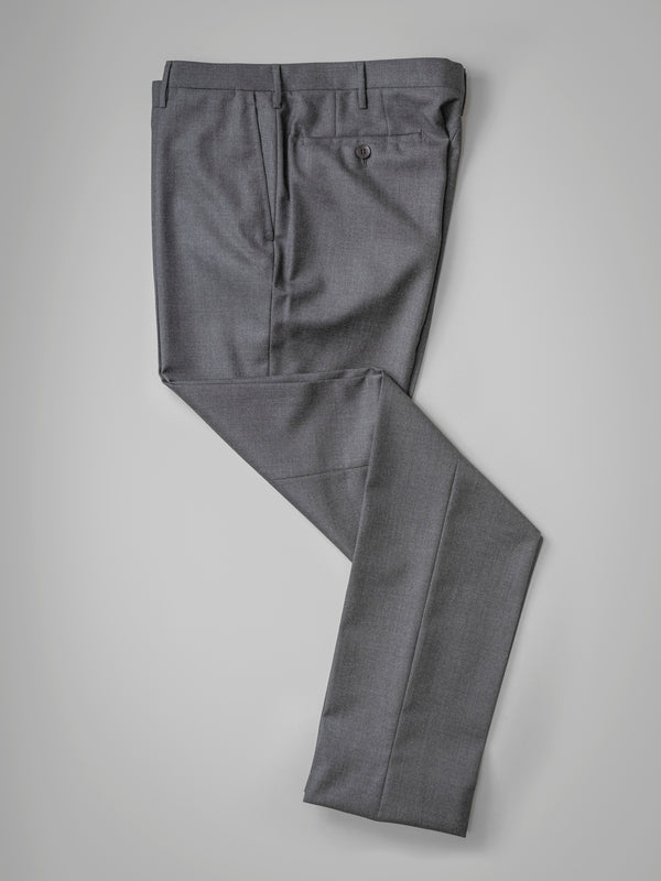 Rota Winter Grey pair of regular fit worsted wool trousers Affare Del Giorno