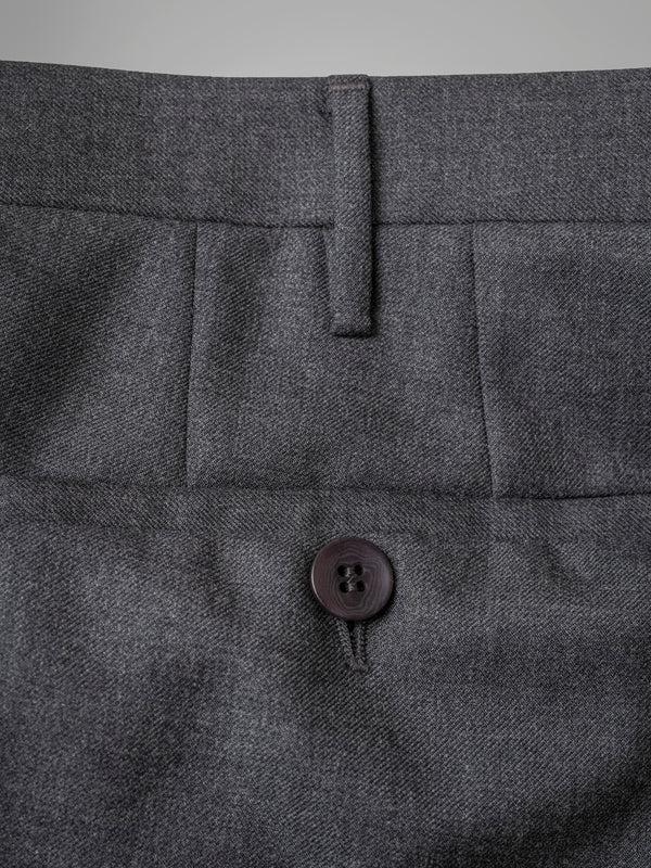 Rota Winter Grey pair of regular fit worsted wool trousers Affare Del Giorno