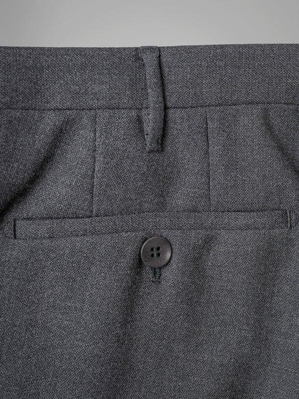Rota Winter Dark grey pair of regular fit four ply wool trousers Prezzo Ridotto