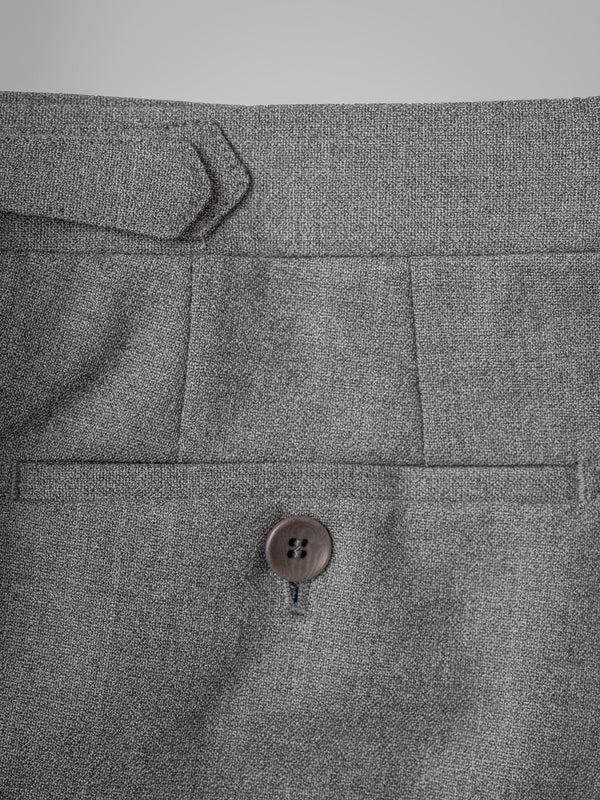 Rota Winter Light grey pair of regular fit fourply wool trousers Sottocosto