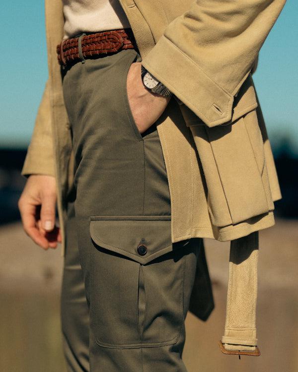 Rota Summer Green cotton trousers cargo Presa