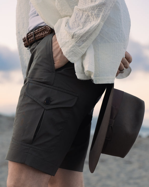 Rota Summer Green cotton bermuda cargo Offerta