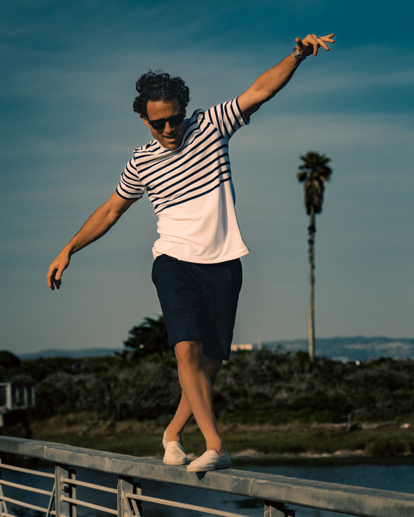 Rota Summer Dark blue pair of regular fit supima cotton bermuda Saldi