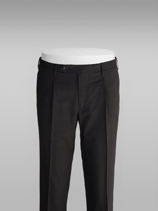 Rota Summer Dark grey elastic wool slim fit trousers Negozio