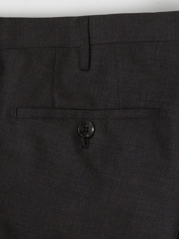 Rota Summer Dark grey elastic wool slim fit trousers Negozio