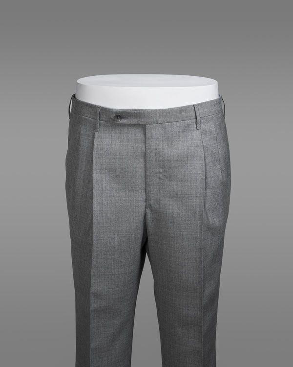 Rota Summer Milano grey wool trousers Italia