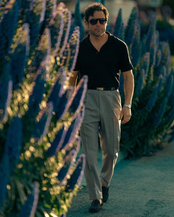 Rota Summer Milano grey wool trousers Italia