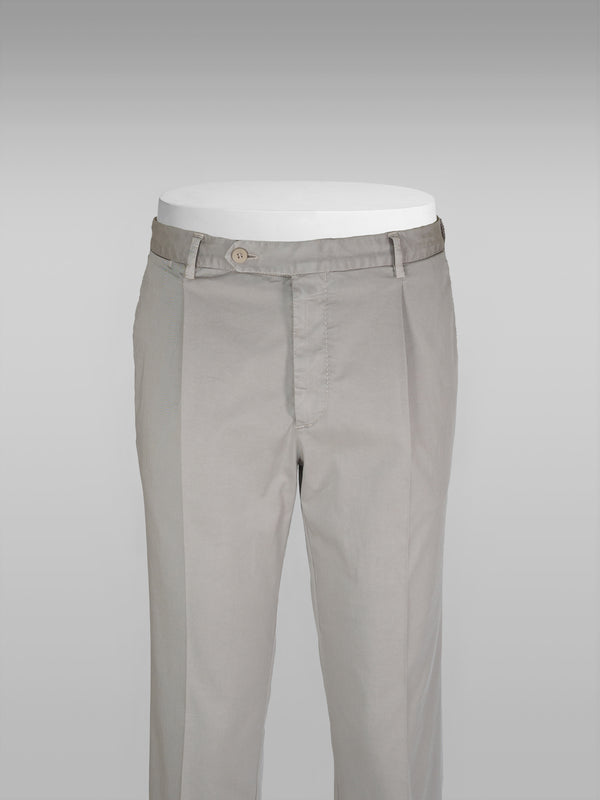 Rota Sport Summer Light beige cotton supima sport trousers 1 pleat Nuovo