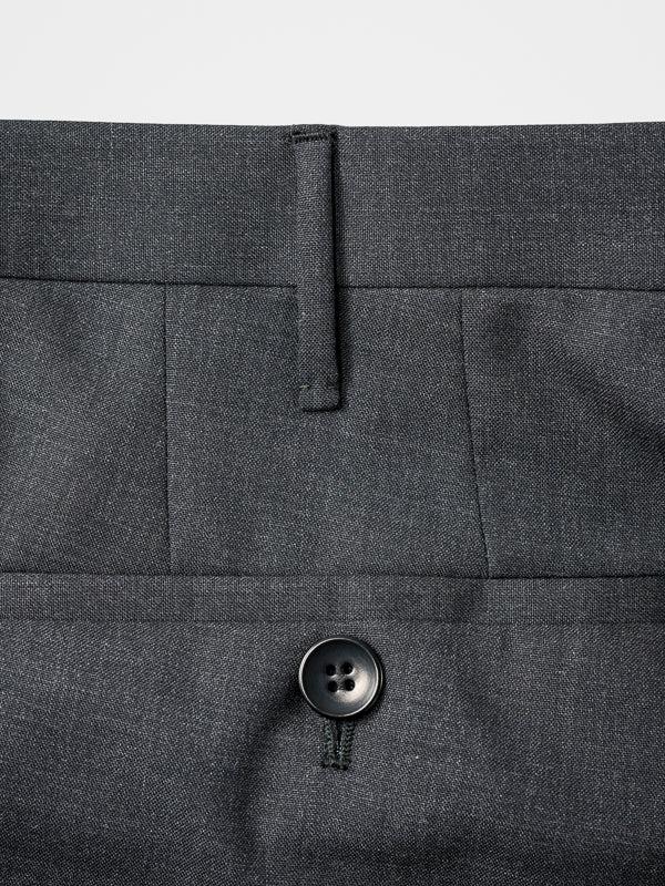 Rota Summer Dark grey pair of regular fit wool trousers Qualità Garantita