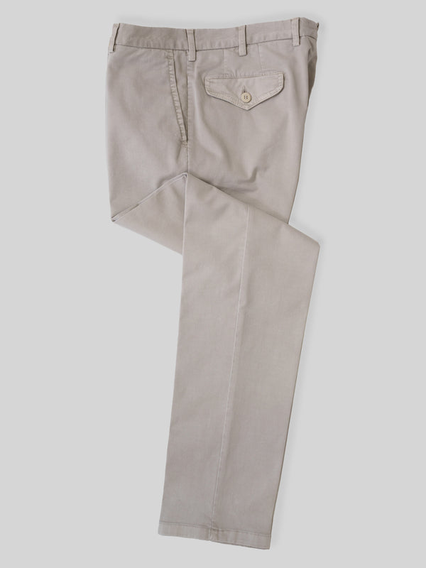 Rota Sport Summer Light beige cotton supima sport trousers with flaps Acquista Ora