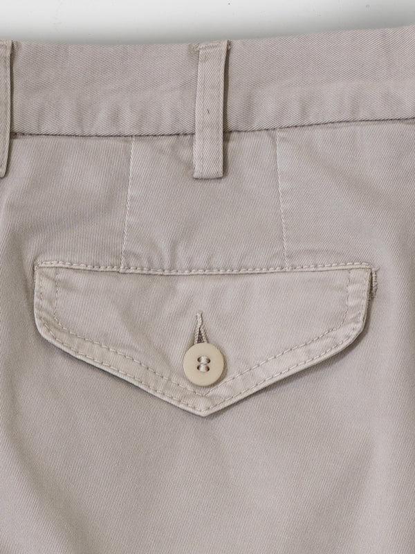 Rota Sport Summer Light beige cotton supima sport trousers with flaps Acquista Ora