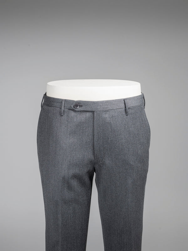 Rota Winter Dark grey pair of regular fit covert wool trousers Promozione Limitata