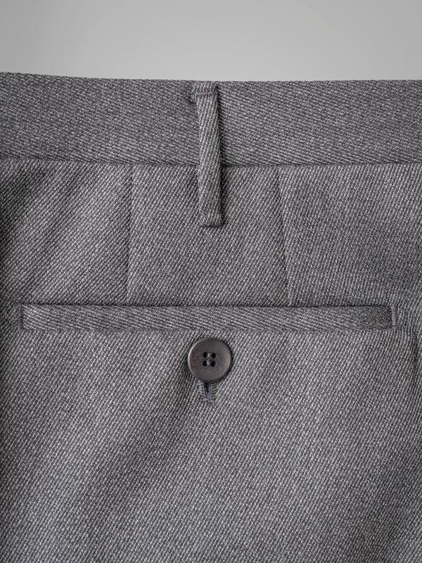 Rota Winter Dark grey pair of regular fit covert wool trousers Promozione Limitata