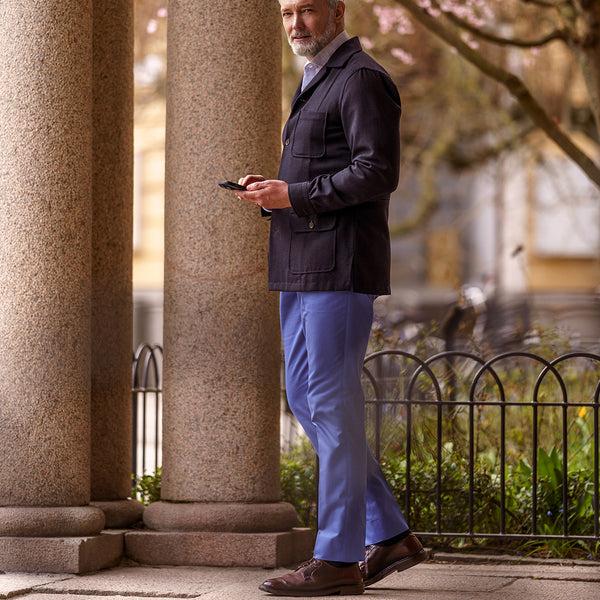 Rota Summer Sky blue cotton trousers Novità