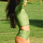 Sort of looser Eco-Crop Top_Flowers Affare Del Giorno