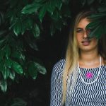 Sort of looser Eco-Crop Top_Optycal Waves Prezzo Ridotto