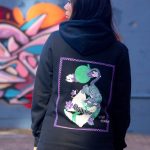 Sort of looser UNISEX Hoodie TIGER_Black Violet #baliinspired Negozio