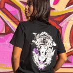 Sort of looser UNISEX T-shirt BARONG_Black Violet #baliinspired Italy
