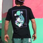 Sort of looser UNISEX T-shirt TIGER_Black-Violet #baliinspired Nuovo