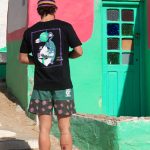 Sort of looser UNISEX T-shirt TIGER_Black-Violet #baliinspired Nuovo