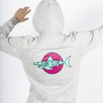 Sort of looser SHARK_grey hoodie Sottocosto