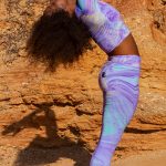 Sort of looser Eco-Leggings Yoga_Violet Negozi Online