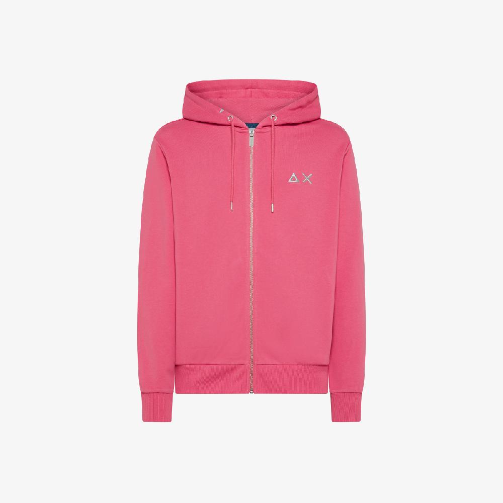 Sun 68 Felpa In Cotone Con Cappuccio E Zip - Uomo Sottocosto