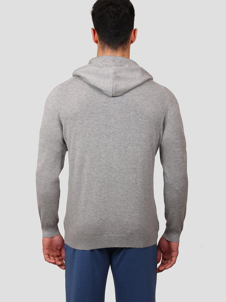 Svevo Giubbotto full zip Cotone e Cashmere Grigio Nuovo