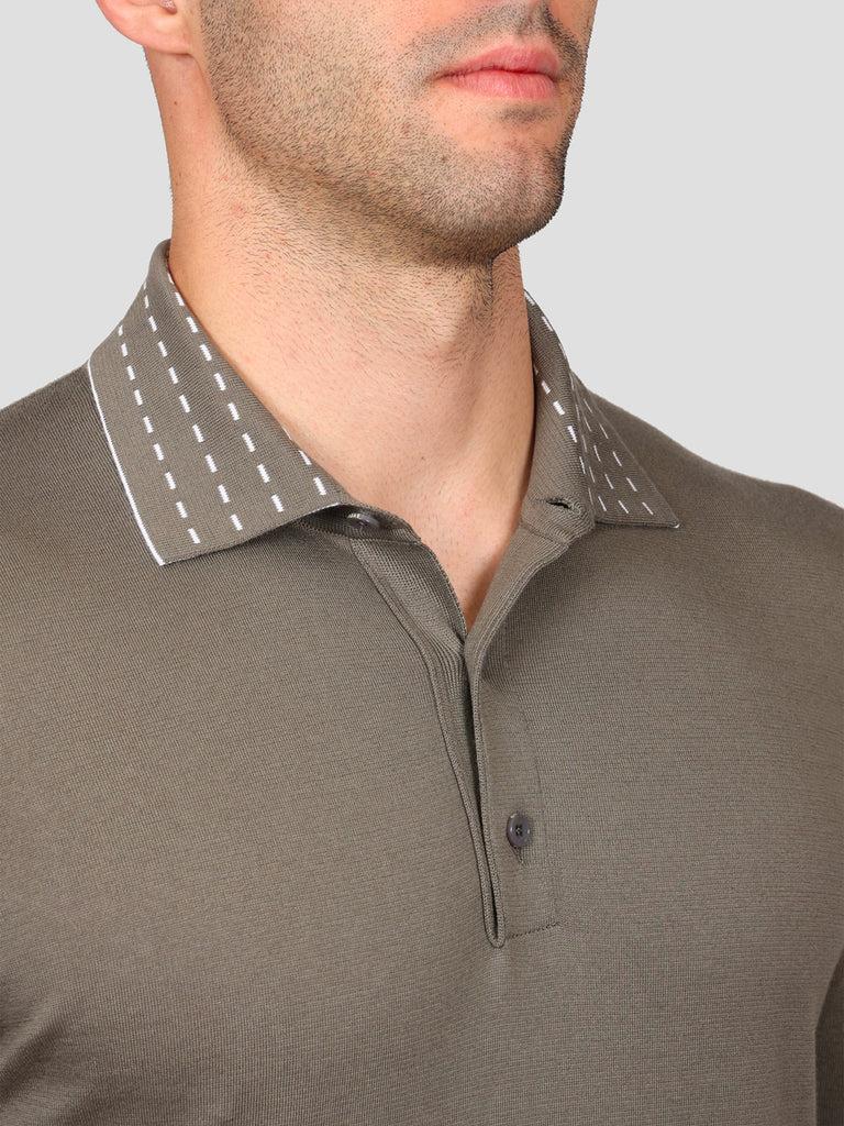 Svevo Maglia Polo 100% Cotone Supersoft Grigia e Bianca Pezzi Unici