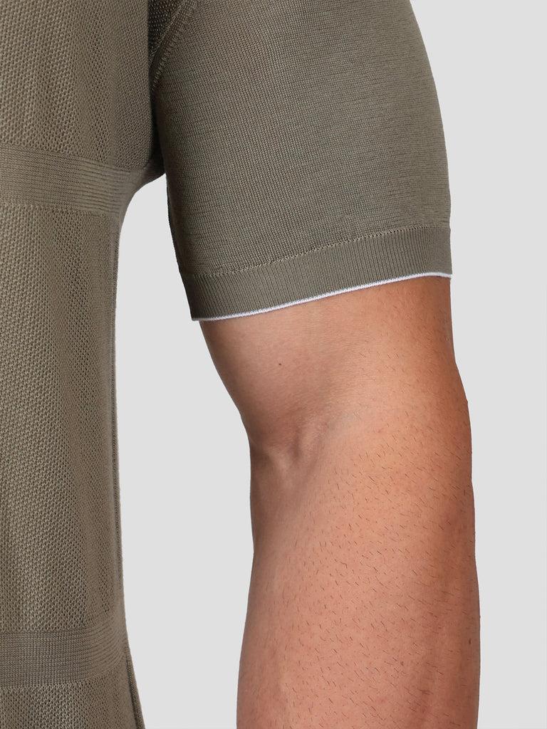 Svevo Maglia Polo con Zip 100% Cotone Makò Grigia Affare Del Giorno