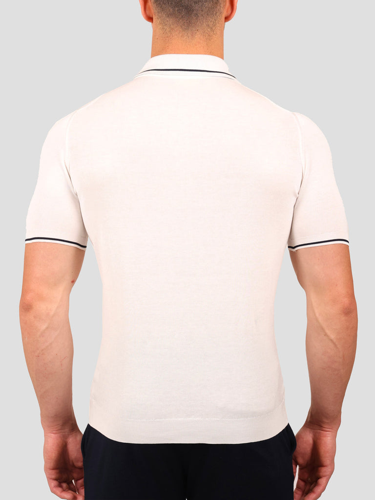 Svevo Maglia Polo 100% Cotone Makò Panna Prezzo Ridotto
