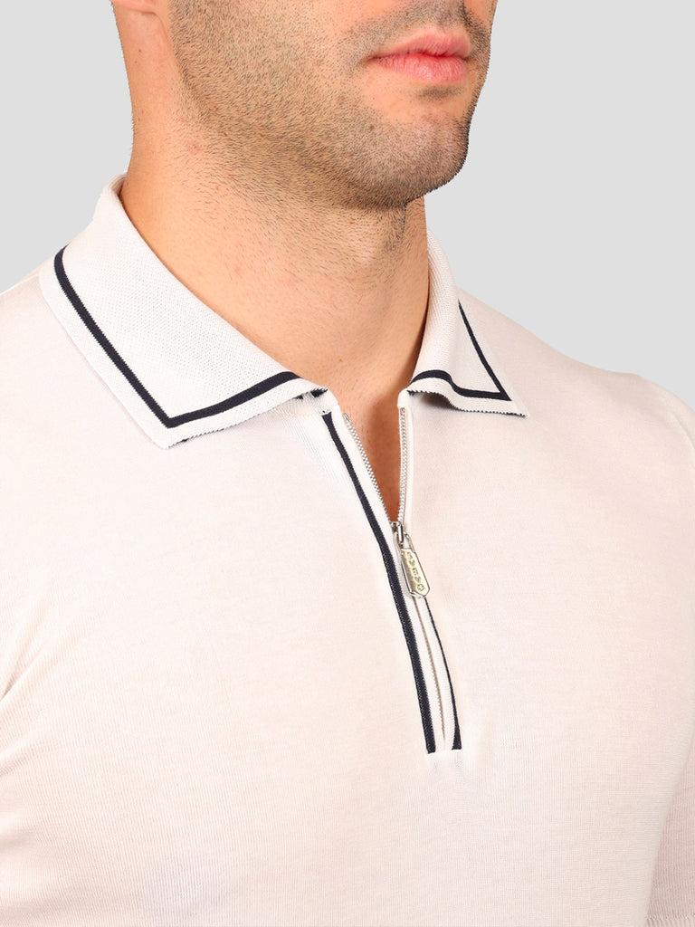 Svevo Maglia Polo 100% Cotone Makò Panna Prezzo Ridotto