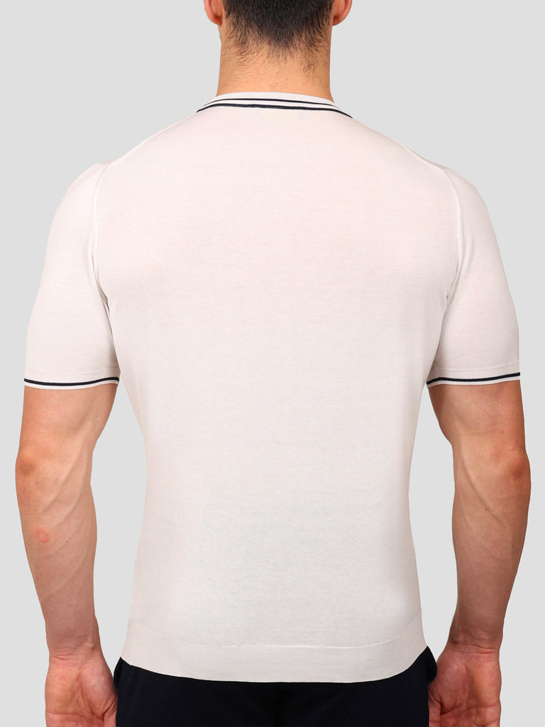 Svevo Maglia Girocollo 100% Cotone Makò Panna Sottocosto