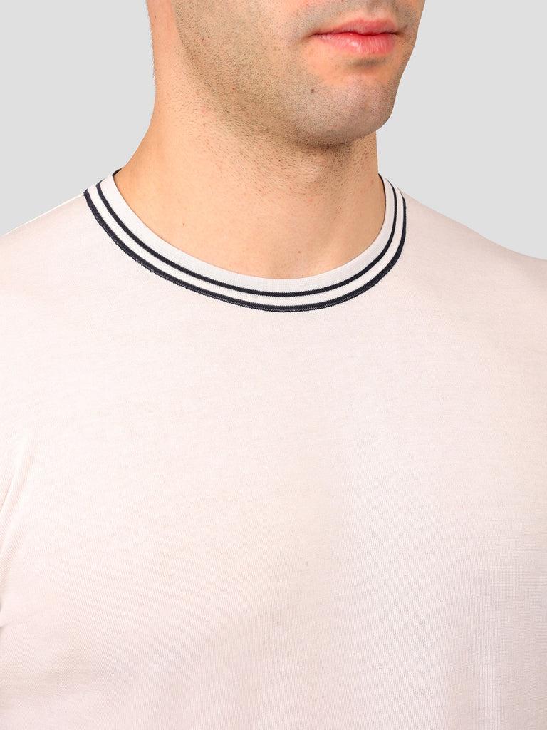 Svevo Maglia Girocollo 100% Cotone Makò Panna Sottocosto