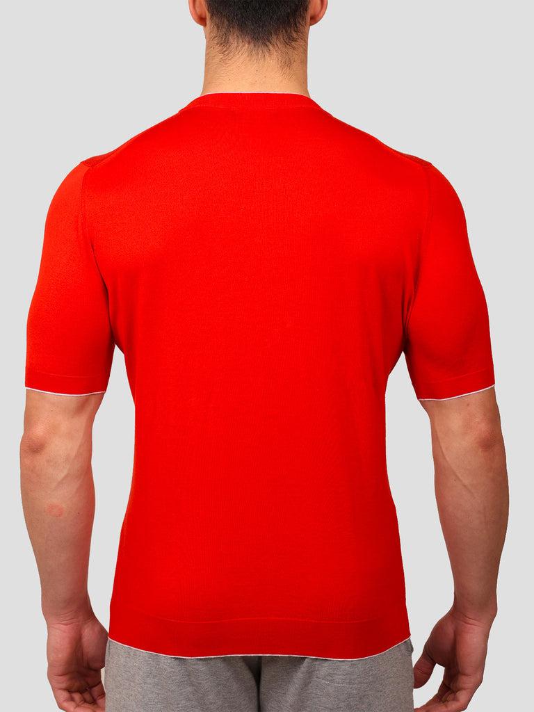 Svevo Maglia Girocollo 100% Cotone Supersoft Arancione Sconto