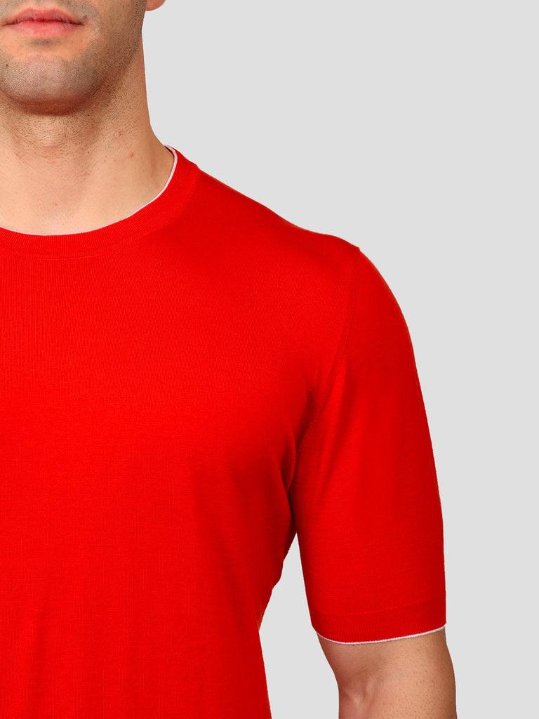 Svevo Maglia Girocollo 100% Cotone Supersoft Arancione Sconto