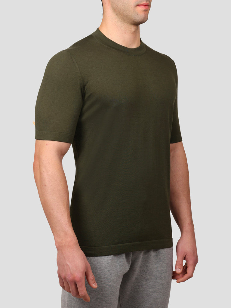 Svevo Girocollo 100% Cotone Supersoft Verde Offerta