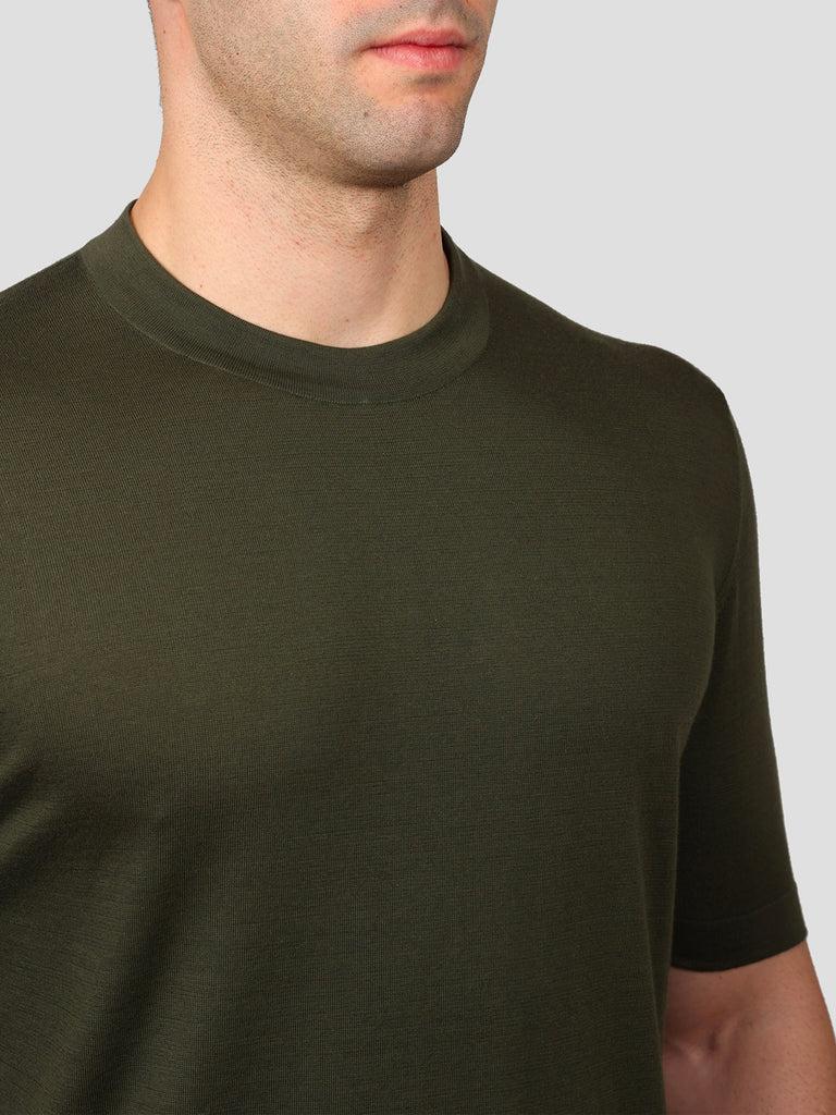 Svevo Girocollo 100% Cotone Supersoft Verde Offerta