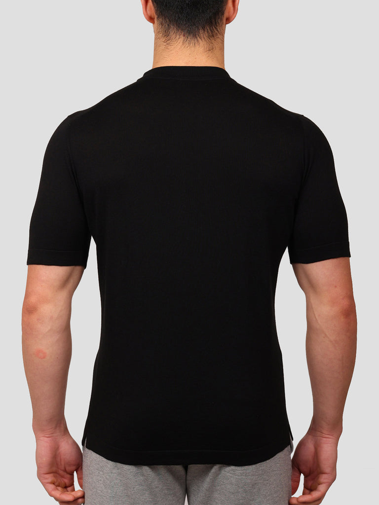 Svevo Girocollo 100% Cotone Supersoft Nero Economico
