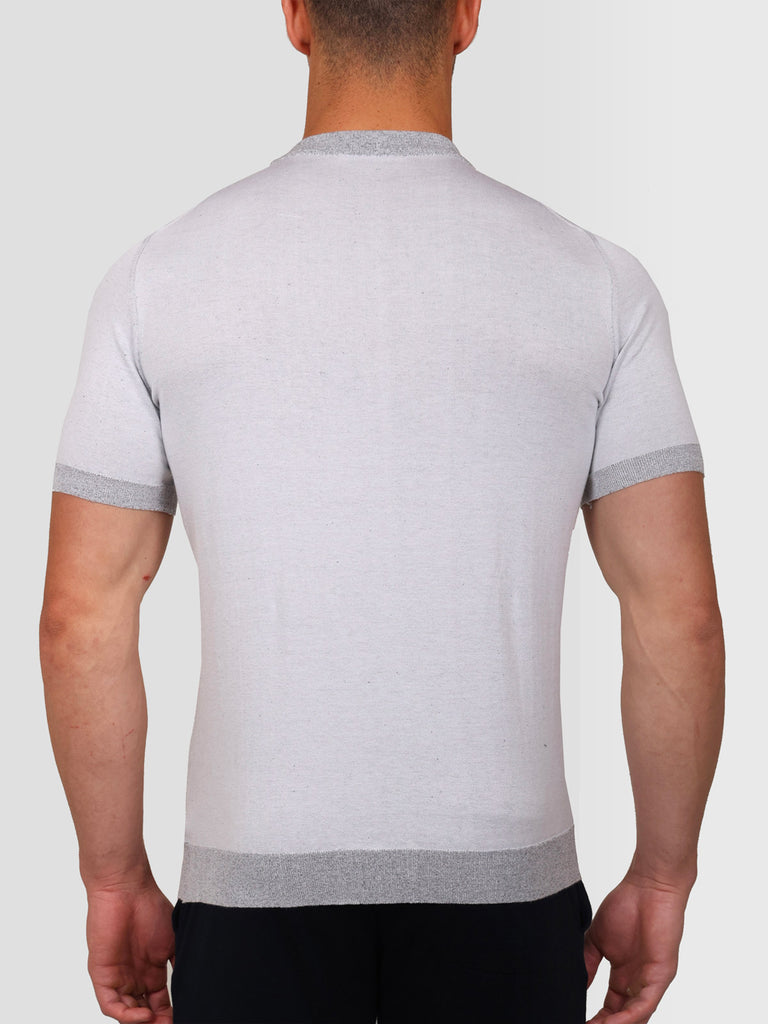 Svevo Maglia Girocollo in Carbonio Bianca Saldi