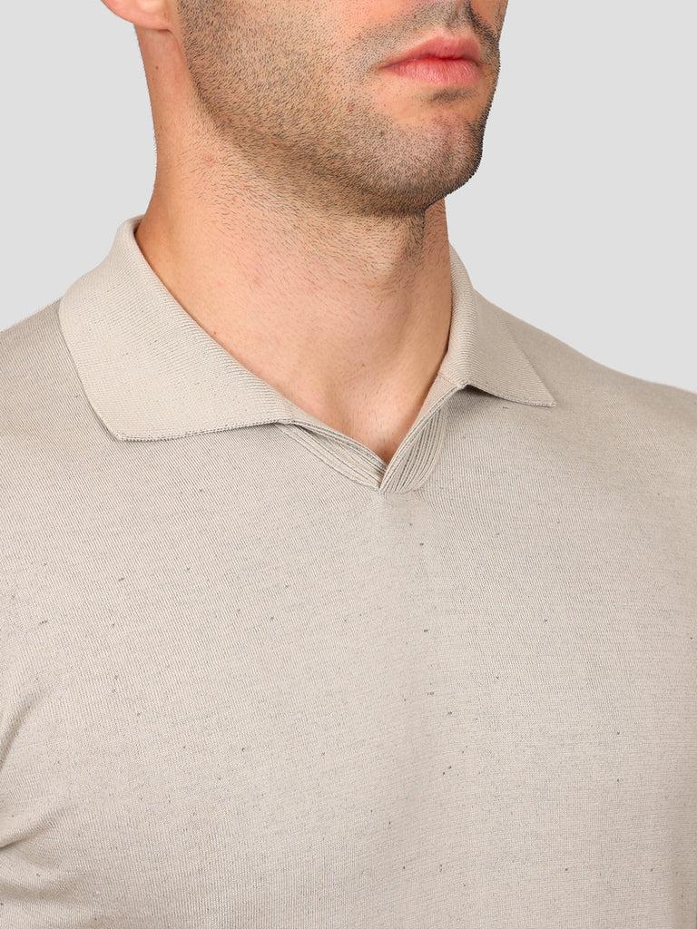 Svevo Maglia Scollo a V in Carbonio Beige Hotsell