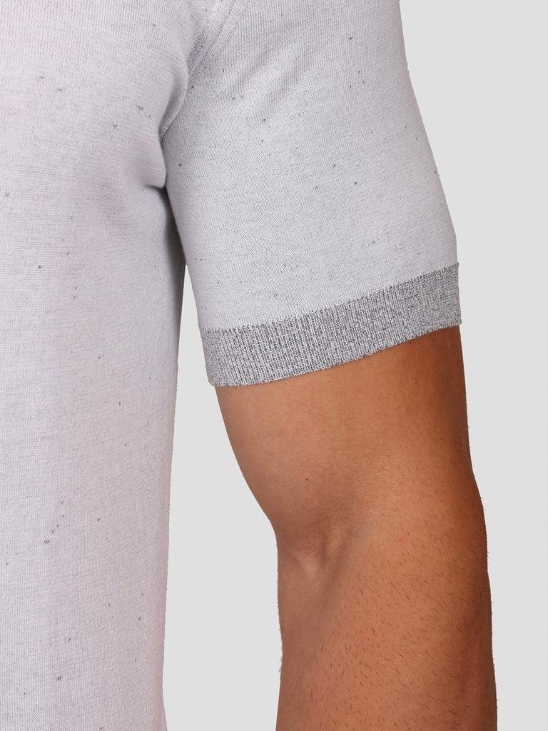Svevo Maglia Scollo a V in Carbonio Bianca Vendita Calda