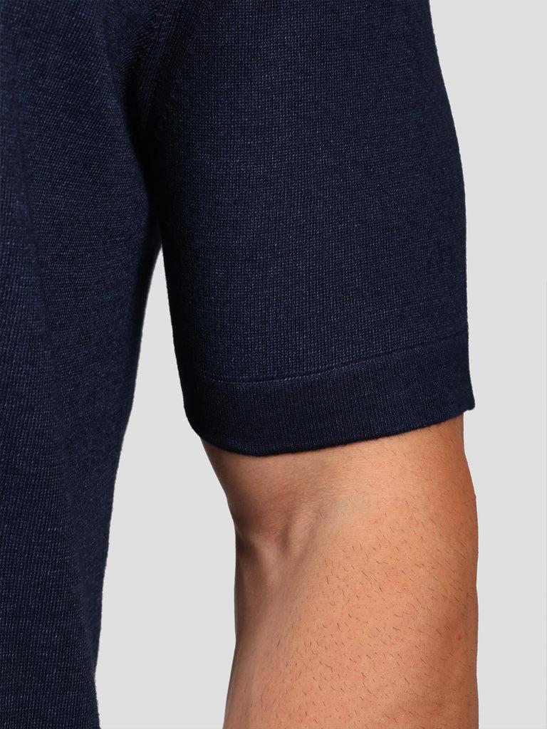 Svevo Maglia Scollo a V 100% Cotone Indaco Vendita Economica