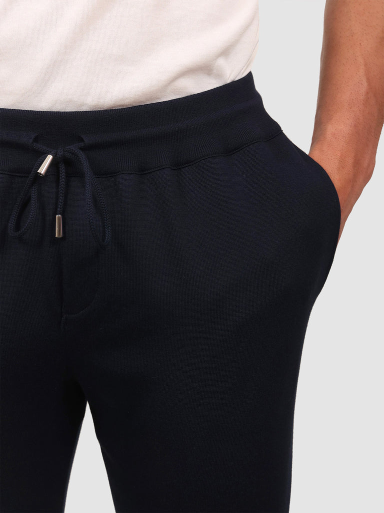 Svevo Pantaloni 100% Cotone Supersoft Blu In Saldo