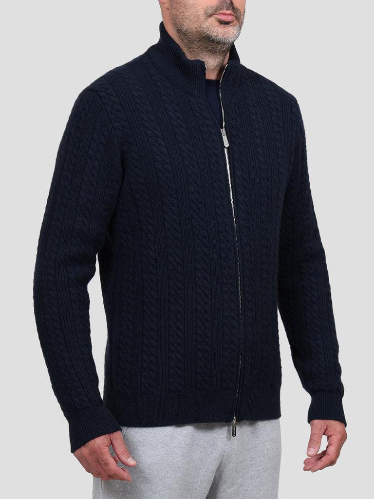 Svevo Giubbotto 100% Cashmere Blu Italy