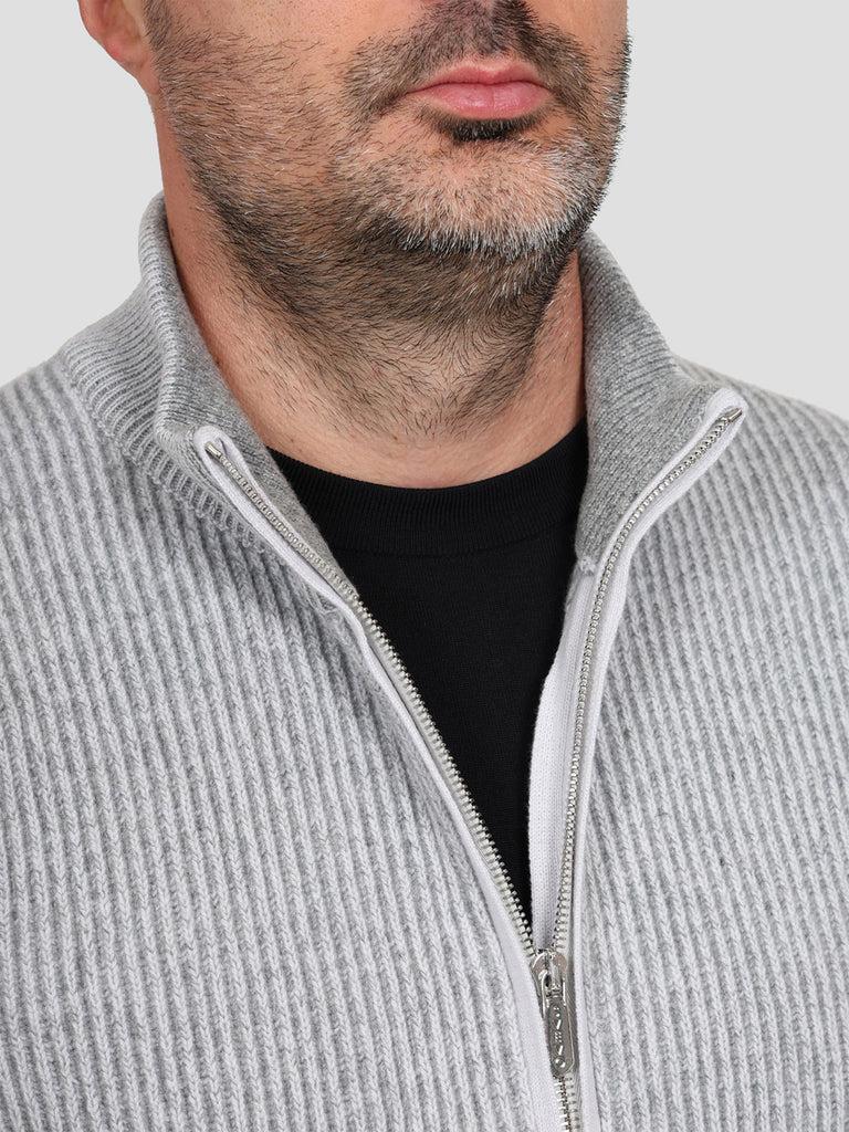 Svevo Giubbotto 100% Lana Grigio Chiaro Nuovo
