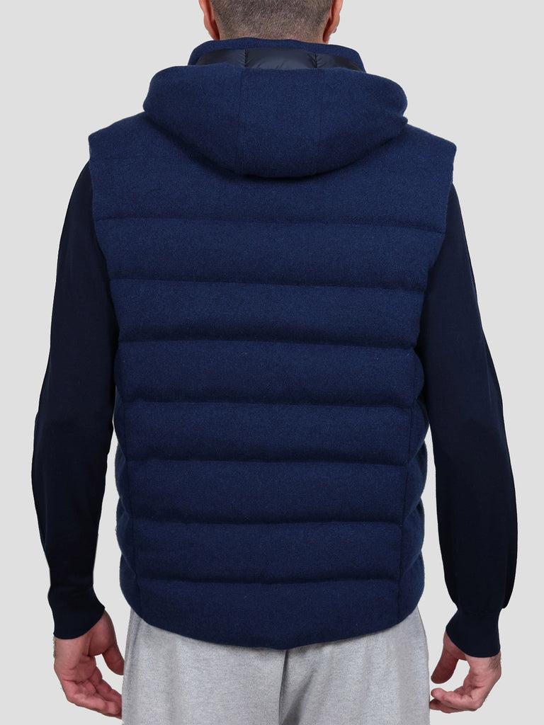 Svevo Giubbotto con zip in Cashmere Blu Vendita
