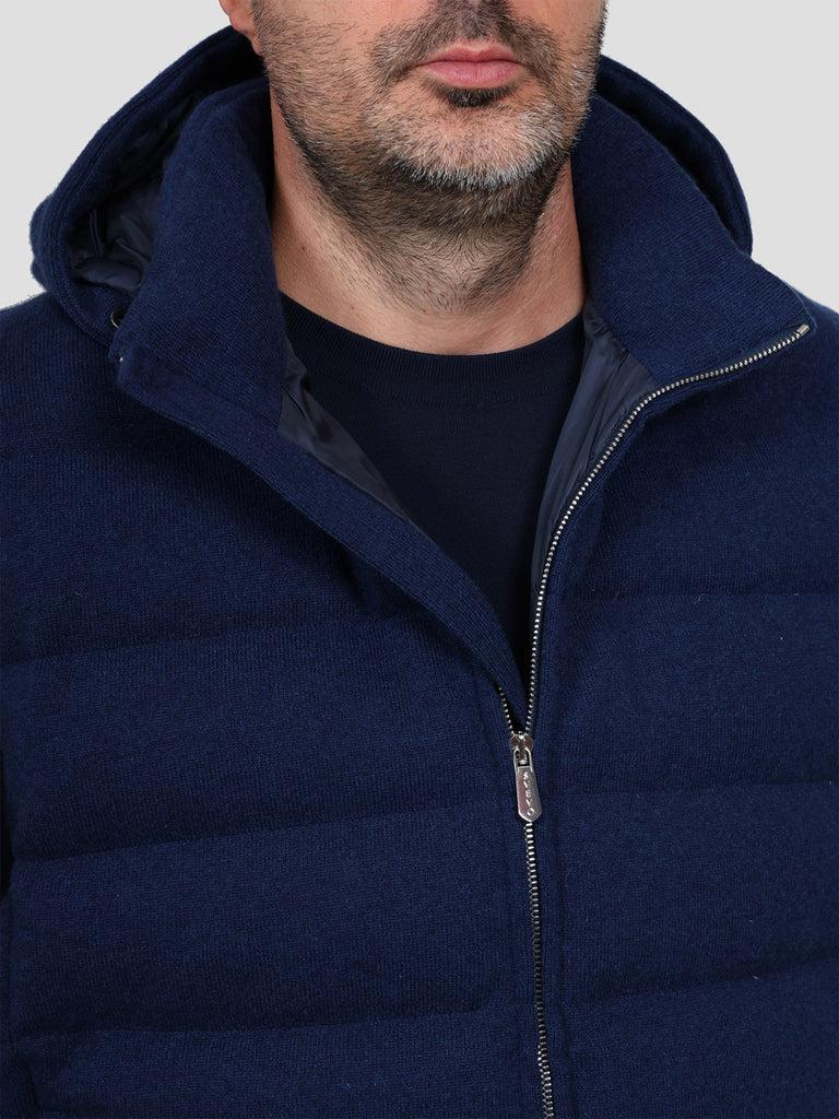 Svevo Giubbotto con zip in Cashmere Blu Vendita